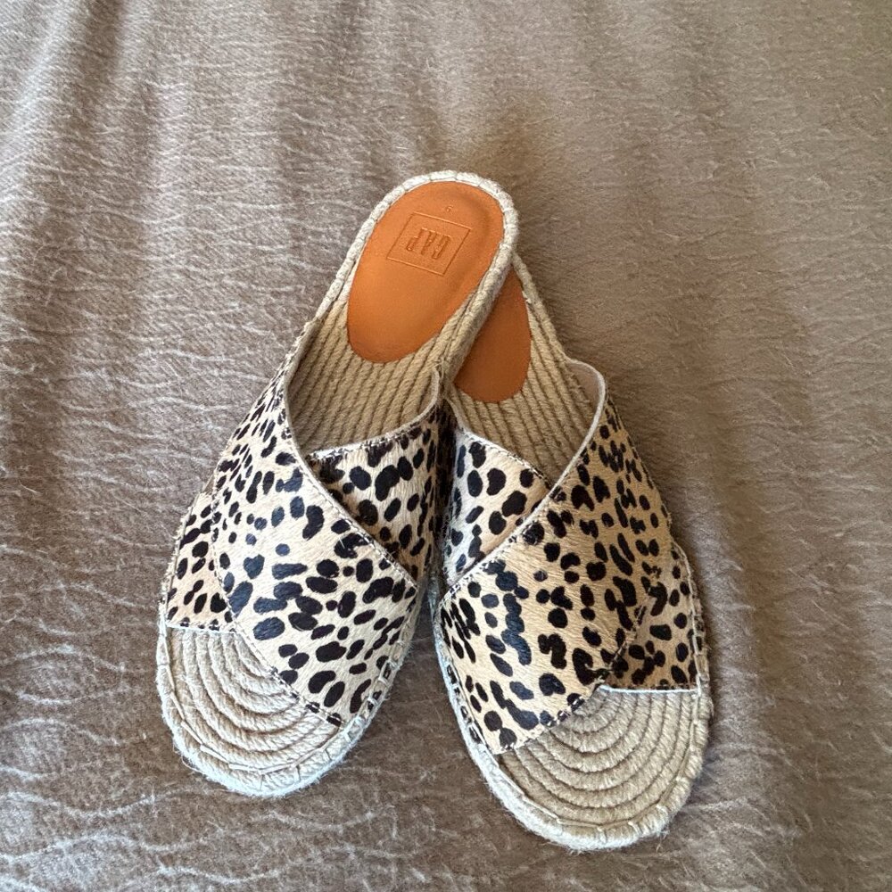 Gap Cross Strap Espadrille Sandals, Size 9